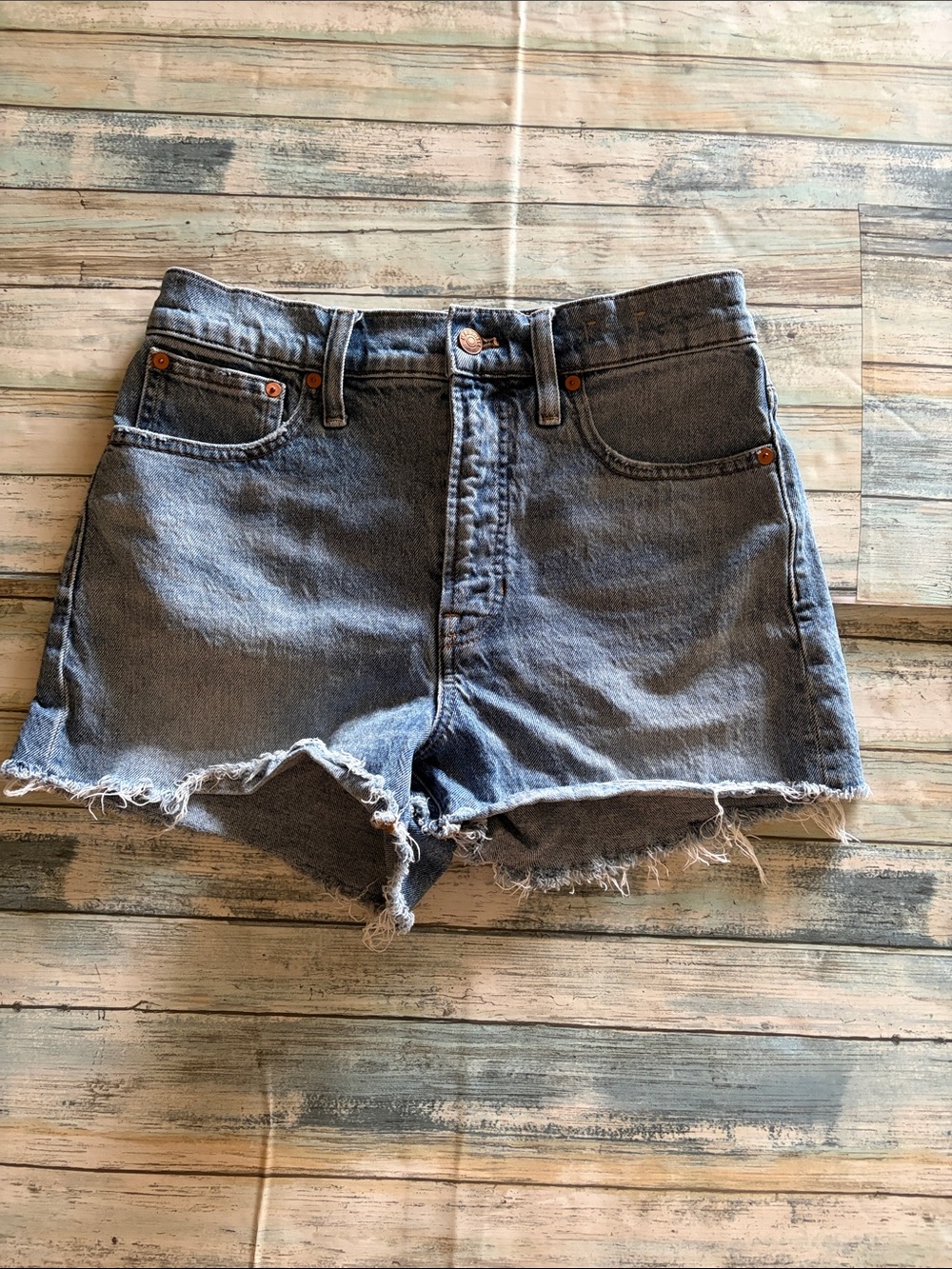 Madewell The Perfect Jean Short Faded Blue Size 28